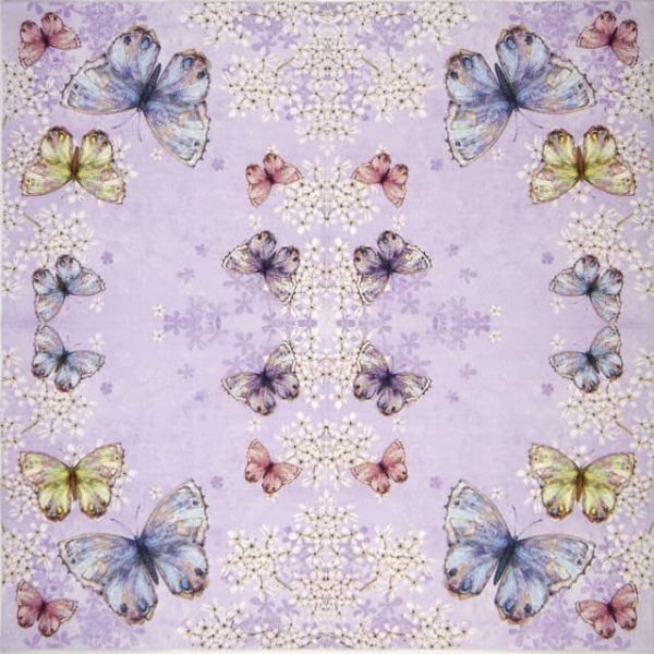 Paper Napkin - Bellissima farfalla lilac - Image 2