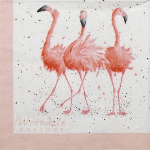 Cocktail Napkins (20) - Wrendale Design: Pretty in Pink