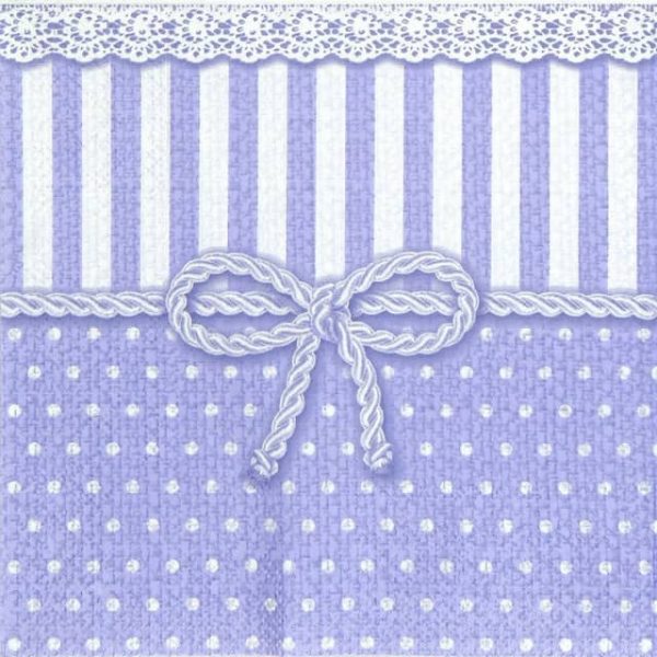 Paper Napkin - Bow Lavender