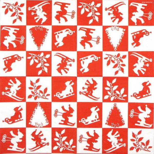 Paper Napkin - X-mas Impressions Red - Image 2