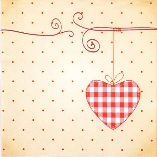 Paper Napkin - Red Love Spots