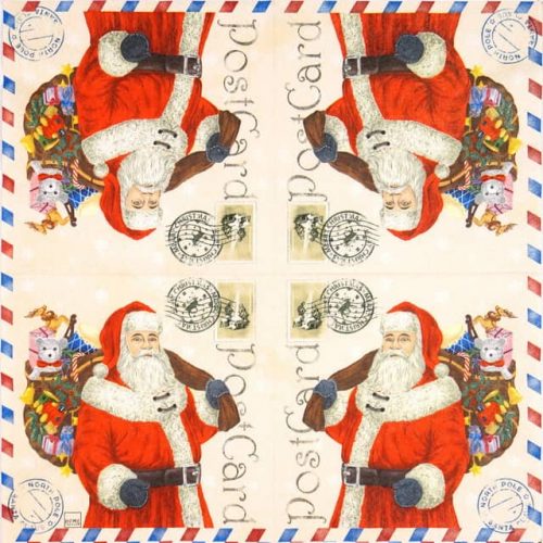 Paper Napkin - Santa Postcard_Home Fashion_611618