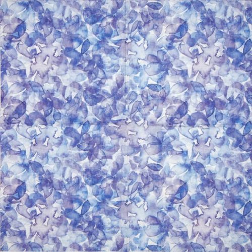 Paper Napkin blue seamless pattern with hydrangea petals