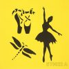 Stencil_ITD_ST0022A_Ballett dancer with dragonfly