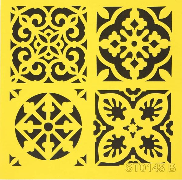 Stencil_ITD_ST0148B_Moroccan tiles design