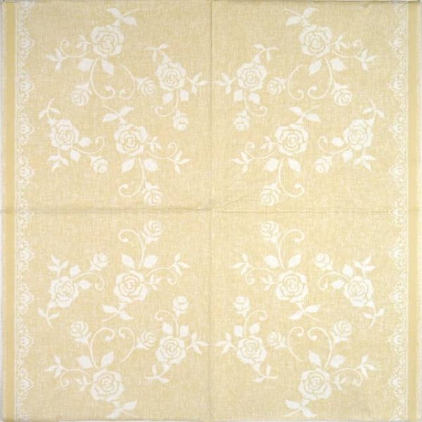 Paper Napkin - Lace beige