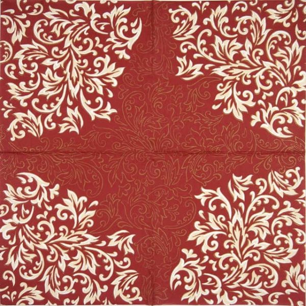 Paper Napkin - Delia claret