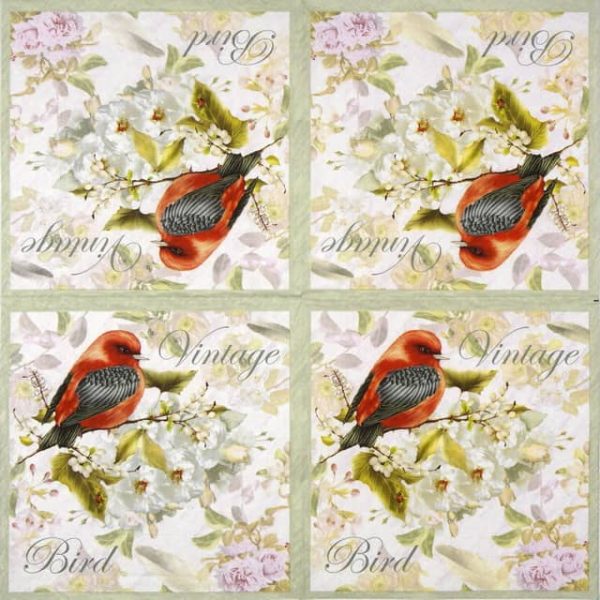 Paper Napkin - Vintage Bird - Image 2