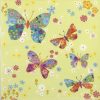 Paper Napkin - Floral Butterflies