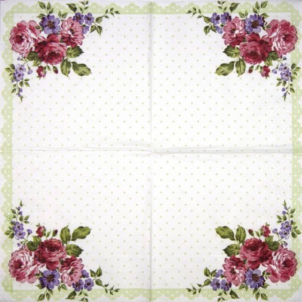 Lunch Napkins (20) - Flower Bouquet - Image 2