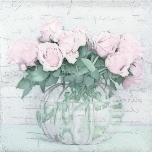 Lunch Napkins (20) - Vase and Roses