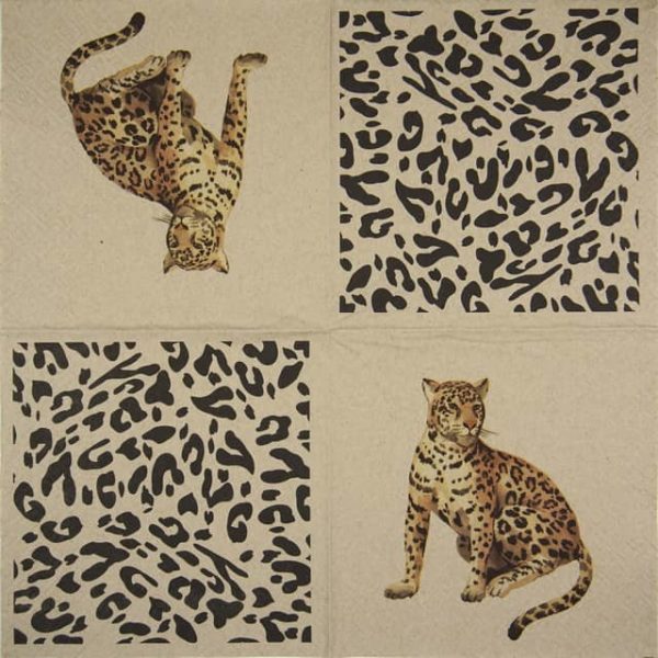 Paper Napkin - We Care Leopard