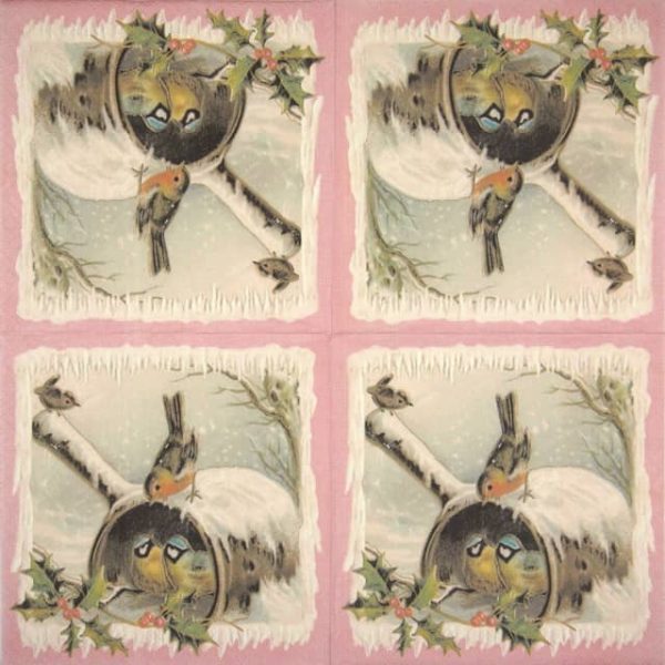 Lunch Napkins (20) - Christmas birds