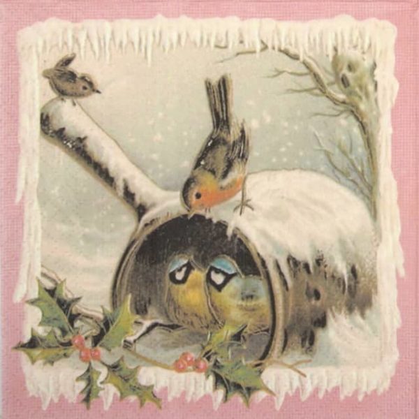 Paper Napkin - Christmas birds