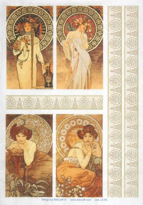 Rice Paper - Mucha Collection