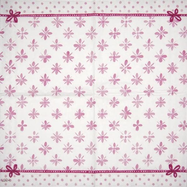 Cocktail Napkin - Darcy light rose