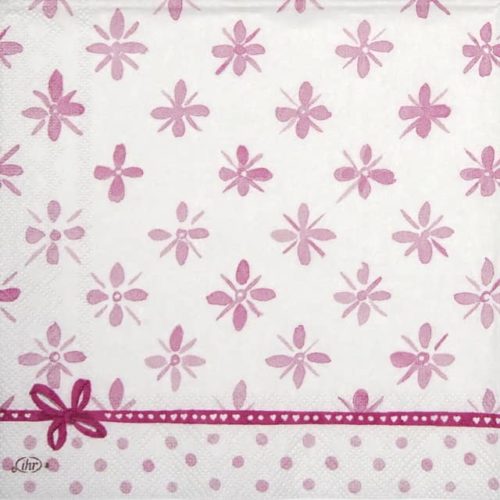 Cocktail Napkin - Darcy light rose