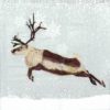 Cocktail Napkin - Two Can Art: Snowfall Caribou