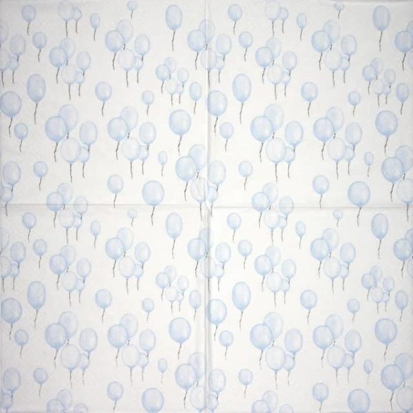 Paper Napkin - Petit Ballons bleu