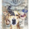 Rice Paper - Dog and Butterflies - 0161