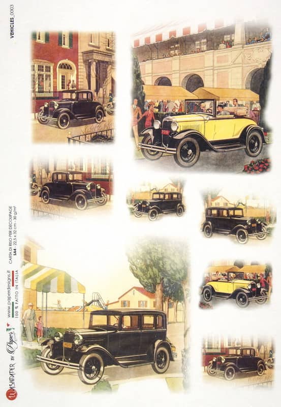 Rice Paper - Classic Cars