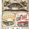 Rice Paper - Vintage Cars Labels