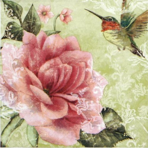 Paper Napkin - Hummingbird Green