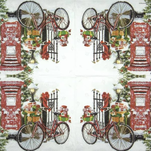 Lunch Napkins (20) - Bike in Snow