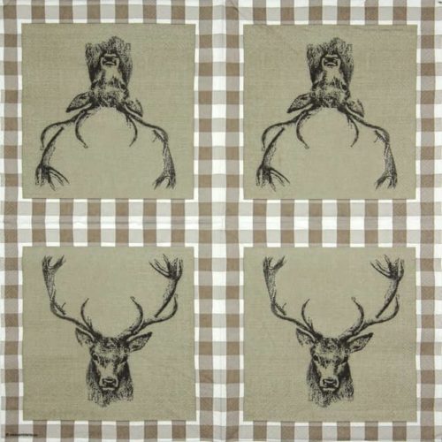 Ambiente_Checked-stag-head-brown_33315515