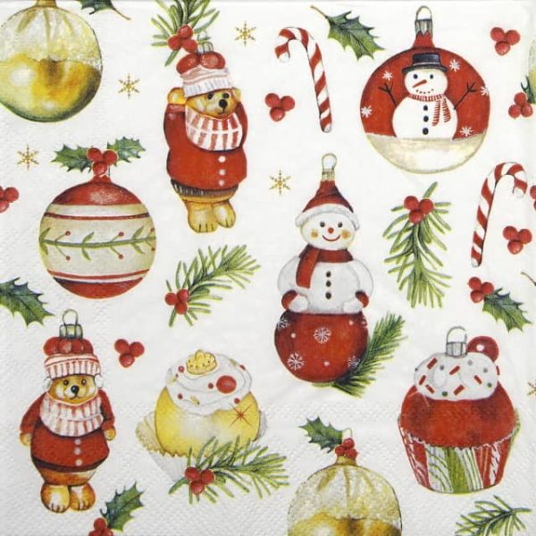 Cocktail Napkins (20) - Hanging Ornaments