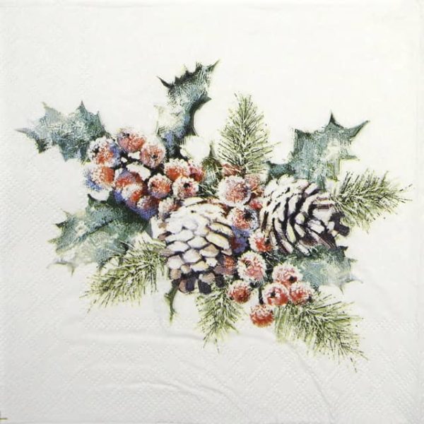 Lunch Napkins (20) - Holly And Berries