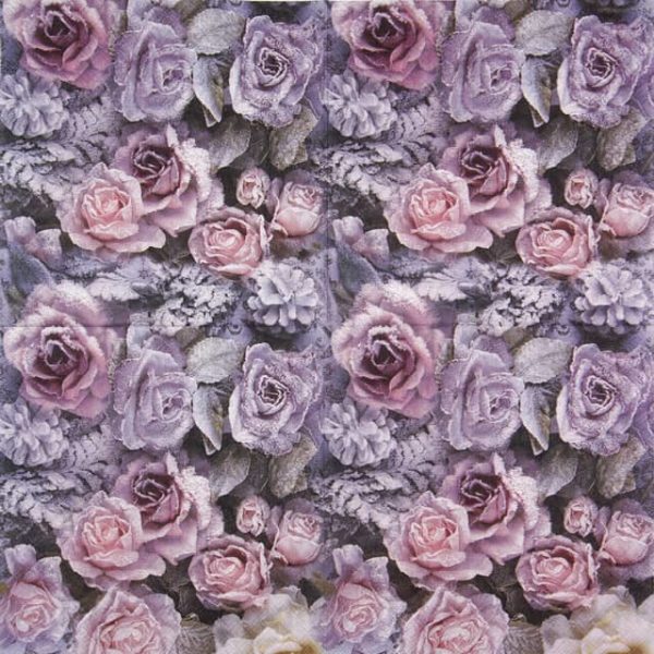 Cocktail Napkins (20) - Winter Roses