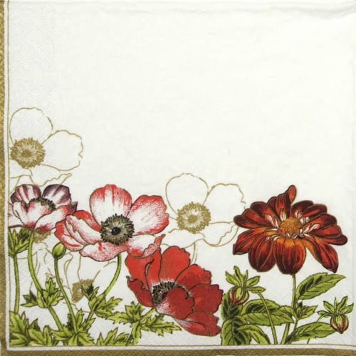 Paper Napkin - Anemones with Georginia