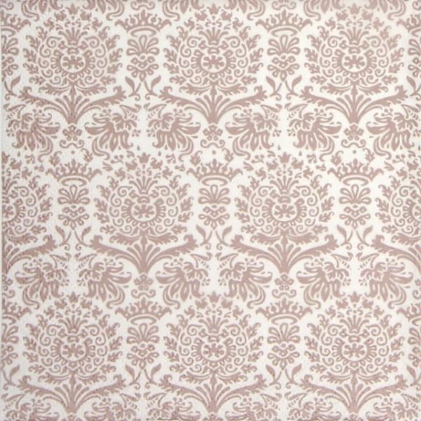 Paper Napkin - Royal Damask shiny rose'