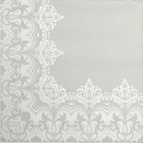 Paper Napkin - Ornament Border grey