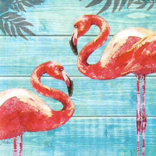 Paper Napkin - Summer Flamingos