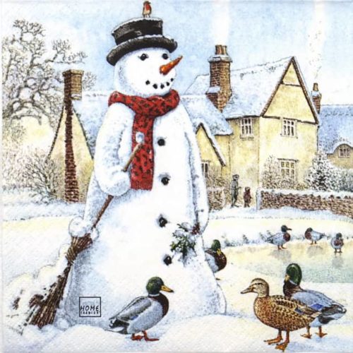 Paper Napkin - Jolly Snowman