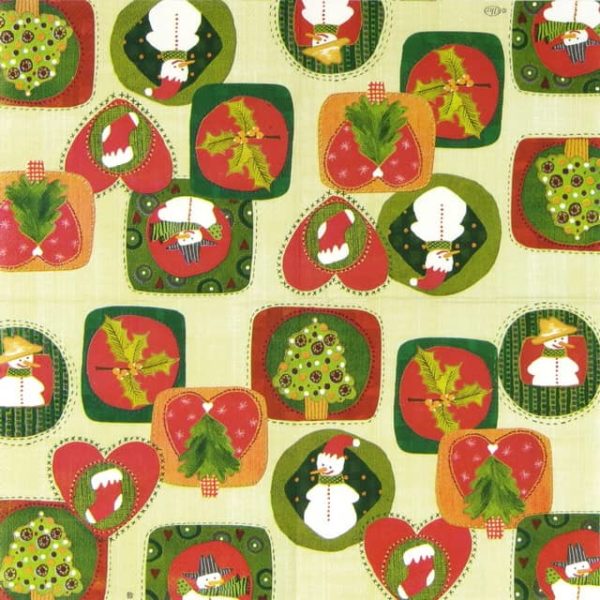 Paper Napkin - Seasons Symbols cream