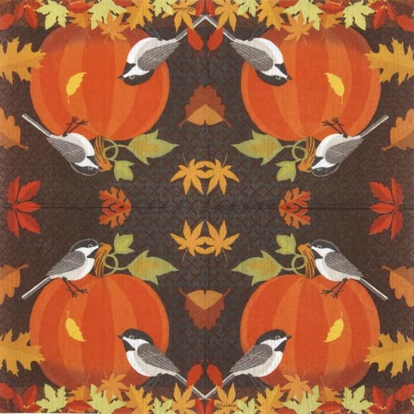 Cocktail Napkin - Liz Leines: October Pumpkin