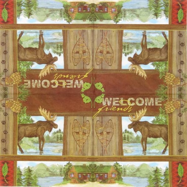 Paper Napkin - Wild Vacation - Welcome Friends