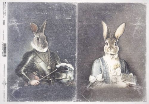 Rice Paper - Rabbit couple_ITD_R1813