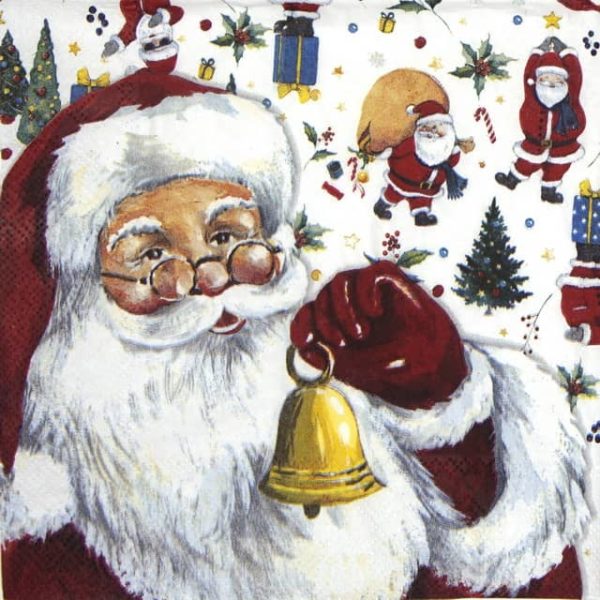 Paper Napkin - Santas Head_IHR_926700