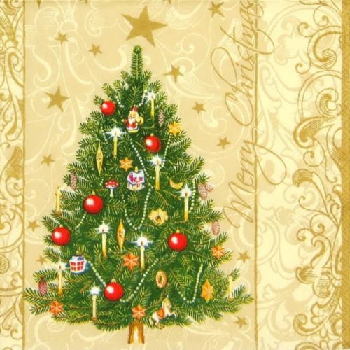 Paper  Napkins - Christmas tree (20 pieces)