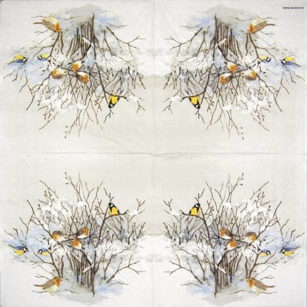 Lunch Napkins (20) - Birds on Branches