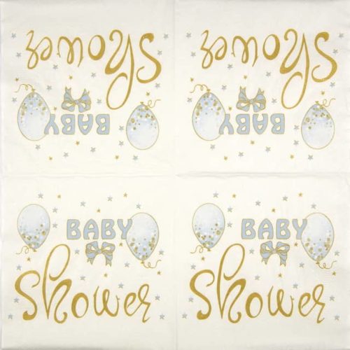 Paper napkin Baby Shower Blue