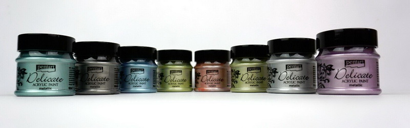 Durable & Vibrant: Pentart Metallic Acrylic Paint by Pentacolor