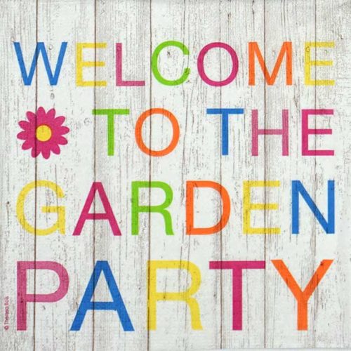 Single Decoupage Napkin - Garden Party