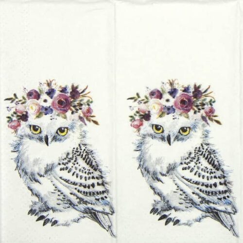 Handkerchiefs - Garden Party Owl