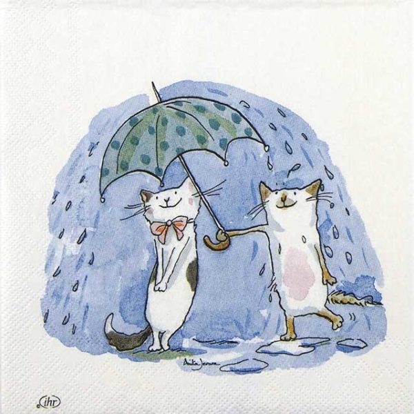 Paper Napkin Anita Jeram Cats Friends