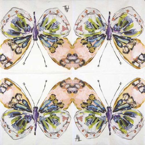 Paper Napkin Colourful Butterfly Ali Leija